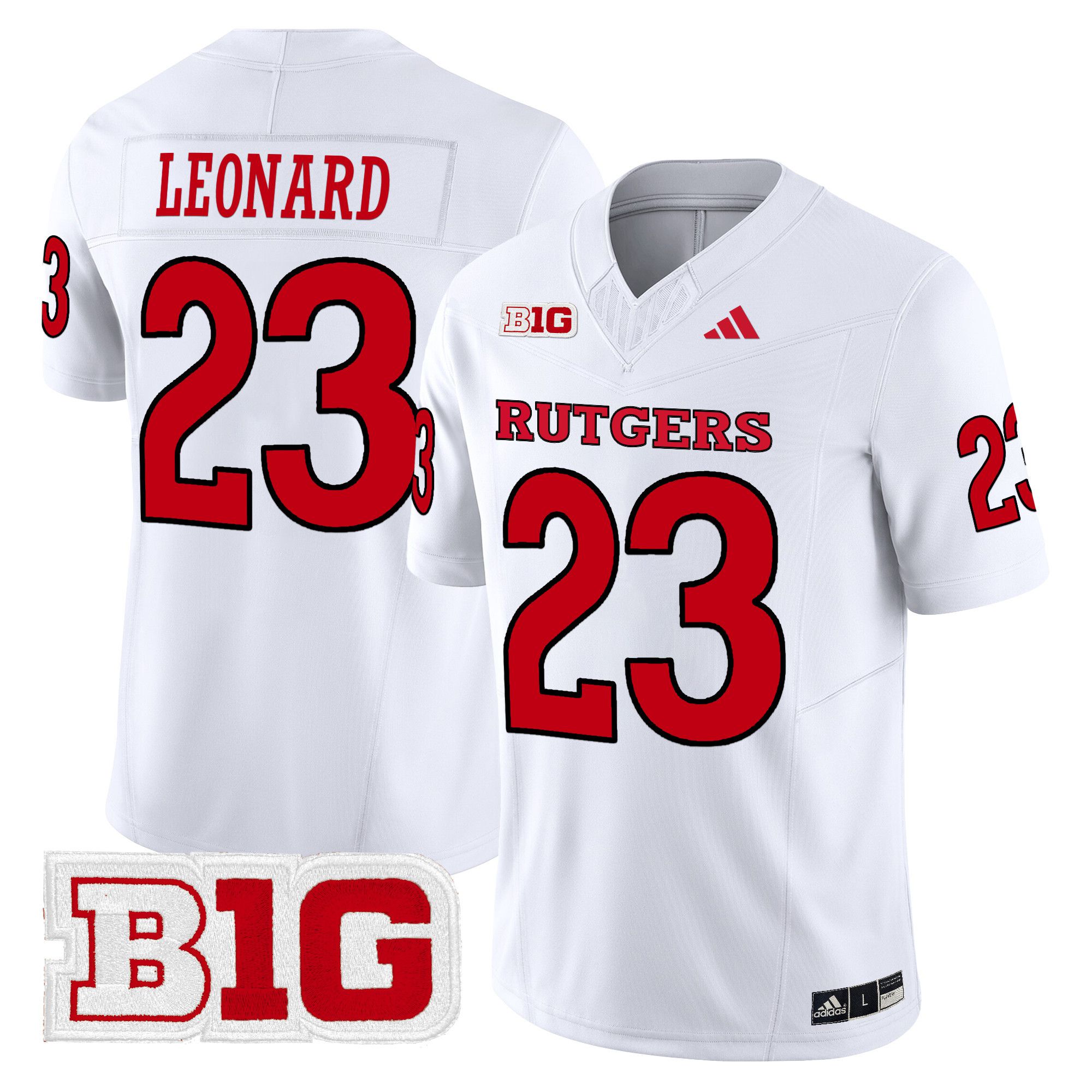 Men Rutgers Scarlet Knights #23 Leonard White 2024 Vapor Limited NCAA Jersey->ncaa teams->NCAA Jersey